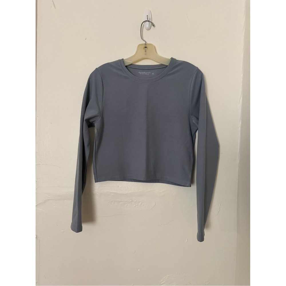 Abercrombie & Fitch Slate Blue Long Sleeve Soft Collection SIZE L NWT
